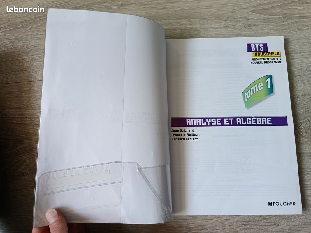 Sigma Analyse et algèbre BTS Industriels Tome 1 groupements B, C et D
Bernard Verlant, Jean Guichard, François Mailloux (image 7)