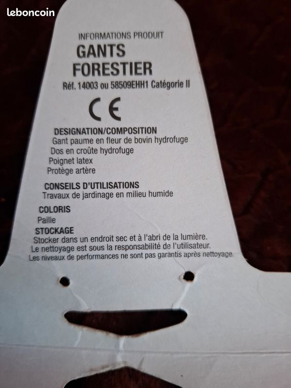Gant forestier T10 en cuir NF (image 4)