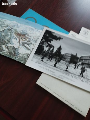 Affiche Ancienne Les Deux Alpes Isere Jeux Olympique Grenoble 1968 Ski Jo