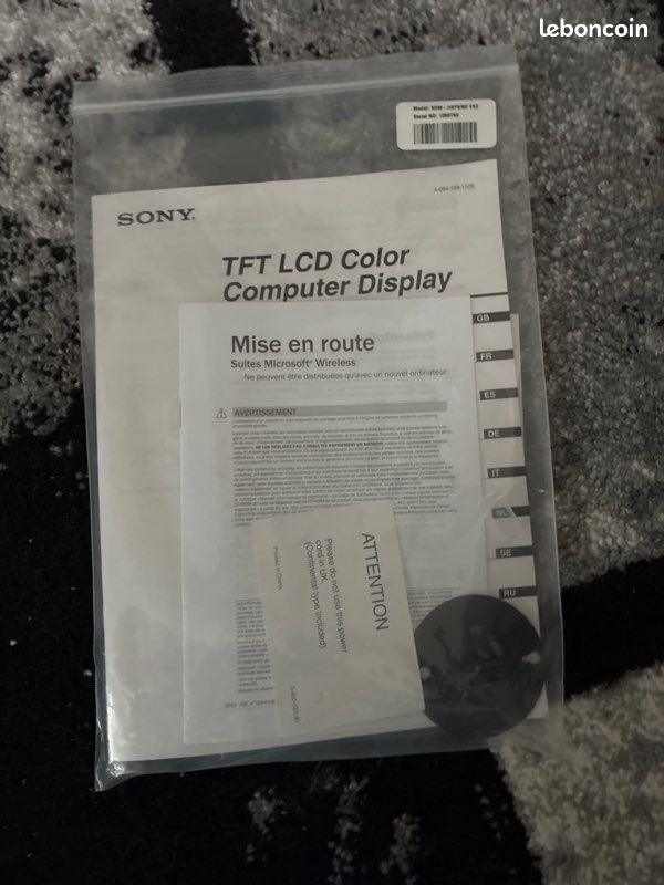 Écran ordinateur SONY (image 5)