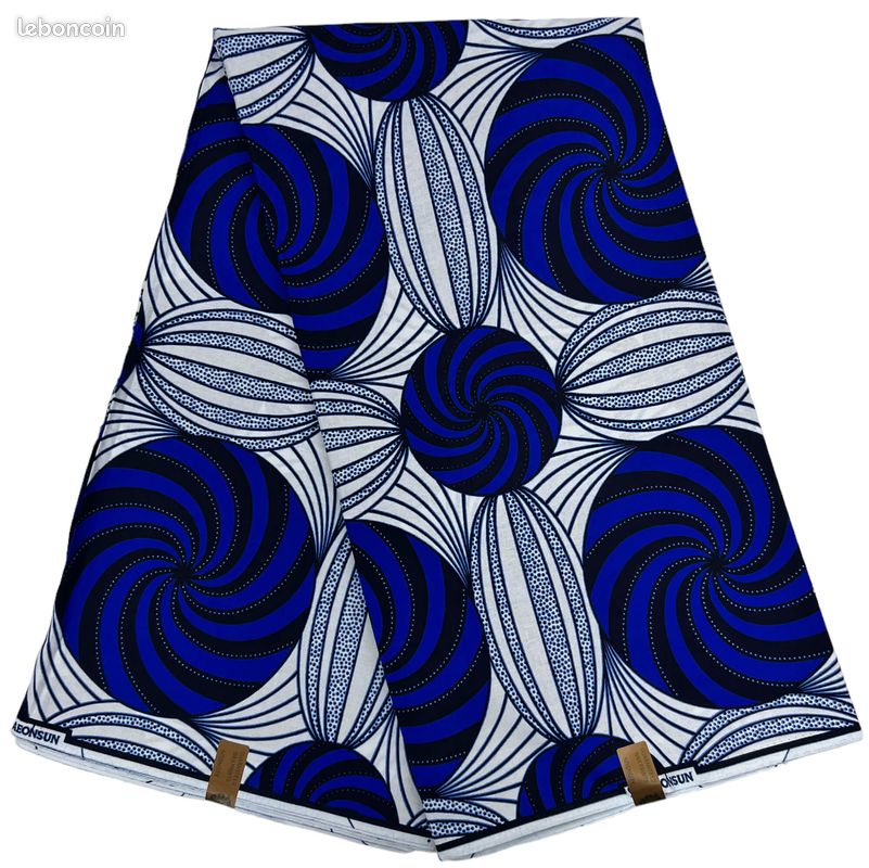 Hitarget Wax Pagne Tissu Africain disques bleu Yards 100% Pur