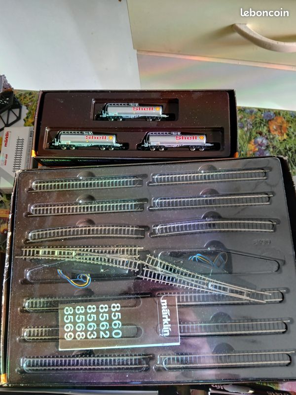 Aiguillage Märklin 8560 Mini Club - Traversée Jonction Double TJD - Voie Z 1:220 - Occasion