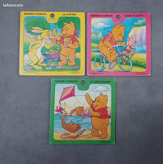 Puzzles anciens - Winnie l'ourson - Disney - Jouets enfants (image 1)