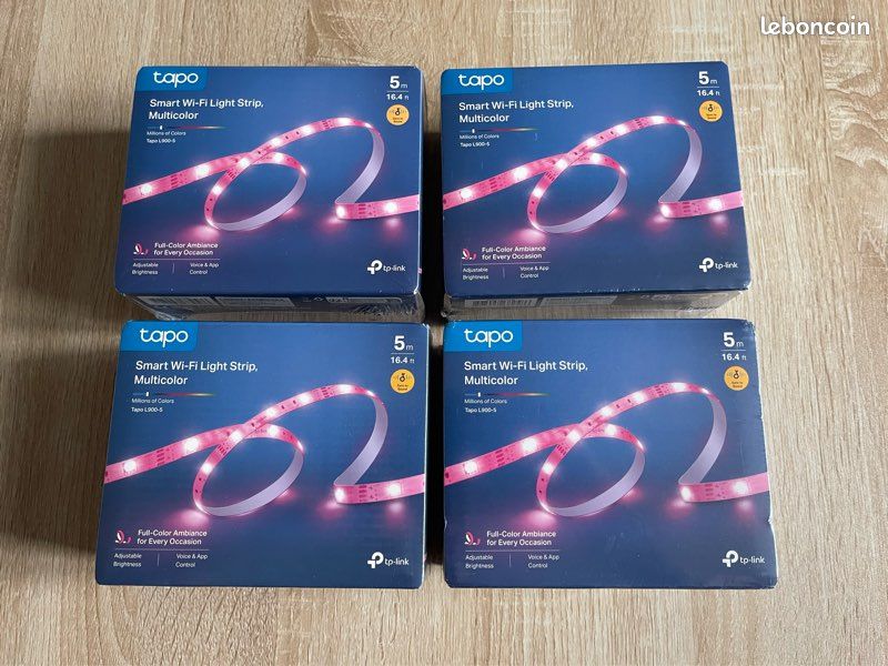 Bande LED WiFi Tapo L900-5 - 5m RGB 16 Millions De Couleurs - Compatible Alexa Et Google Home