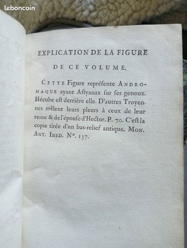 Ed. 1787, Théâtre des grecs - P. Brumoy - tome 8 et tome 9, chez Cussac Libraire (image 7)