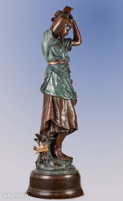 Auguste Moreau - GRAND bronze ancien - 103 cm (image 3)