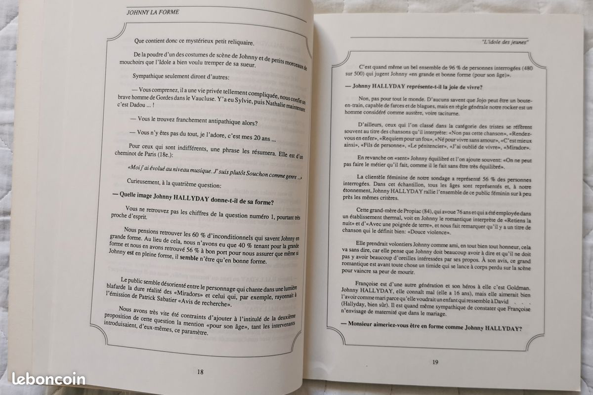 Livre Johnny Hallyday La forme (image 3)