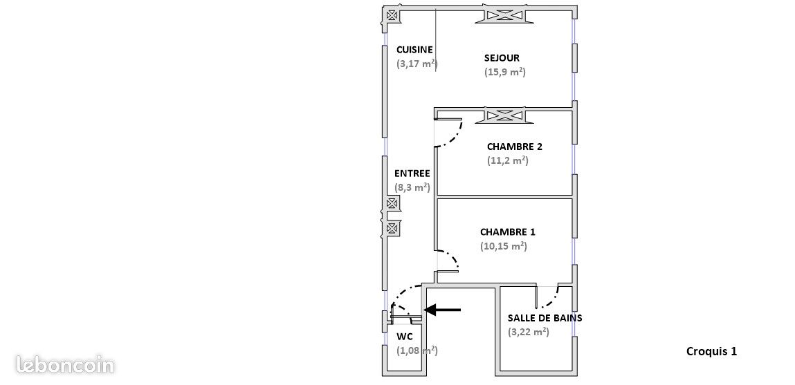 Appartement 3 pièces 53 m² (image 9)
