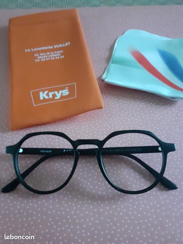 1 Paire de Lunettes toute neuve Monture noire KRYS (image 1)