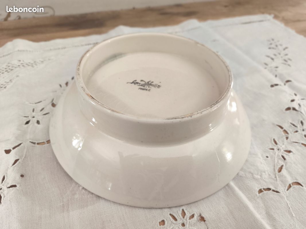 Ancienne assiette à bouillie Sarreguemines modèle Enfant Richard (image 7)