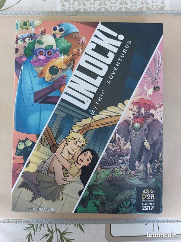 Unlock! Mythic Adventures – Jeu Escape Game Coopératif 1-6 Joueurs Dès 10 Ans Avec Appli Gratuite (Space Cowboys)