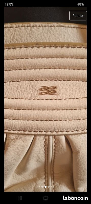 Sac lancel en cuir souple Tonelle très chic et glamour, voir mes autres ventes 🌹 (image 10)