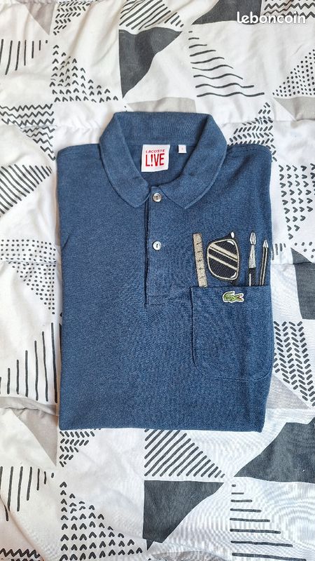 Polo Lacoste Bleu Taille XS-S (image 1)