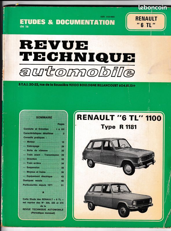 Rta renault 6tl 1100 type r1181 (image 1)