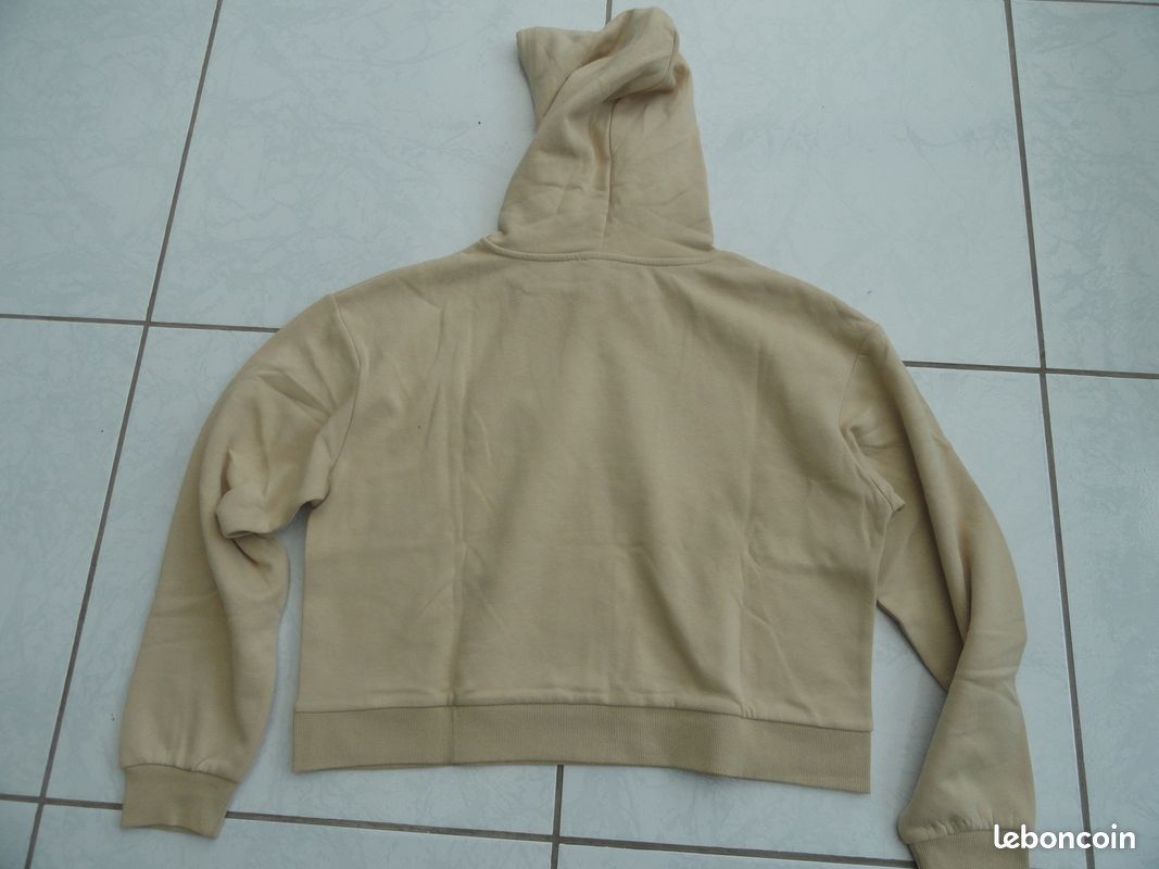 Pull à capuche beige Jennyfer femme (image 2)