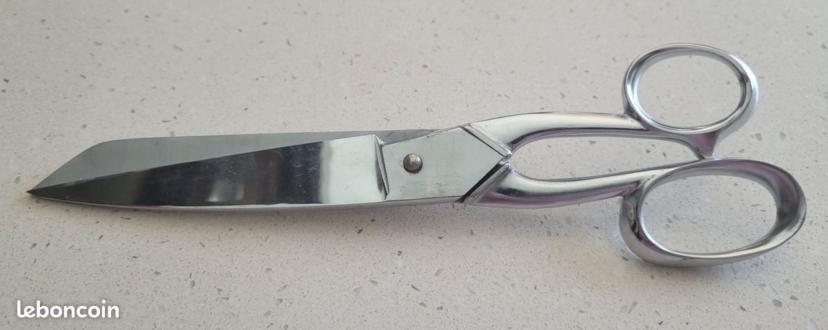 Ciseaux tailleur couture Nogent chrome (image 2)
