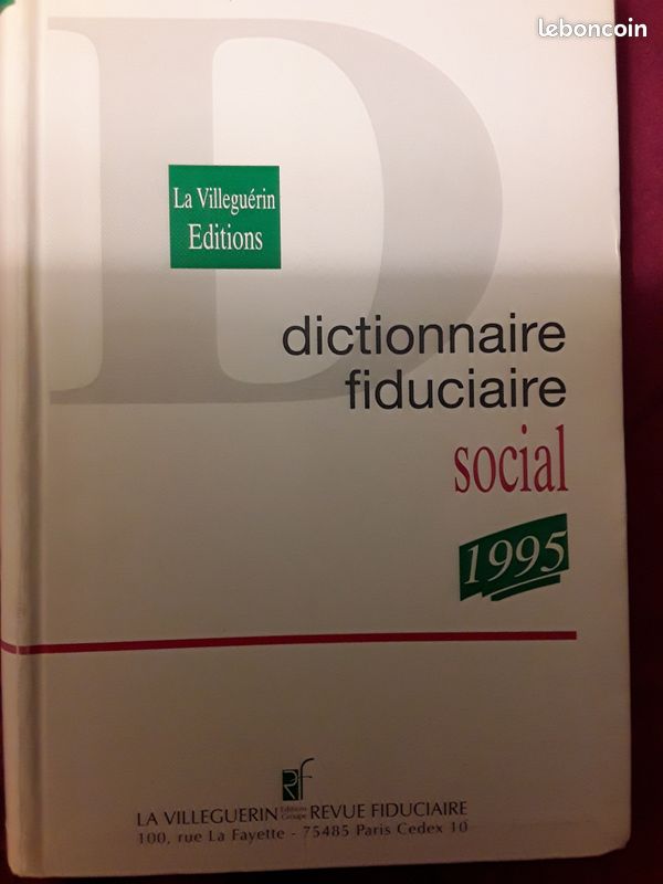 Dictionnaire fiduciaire (sab94320 ) (image 1)