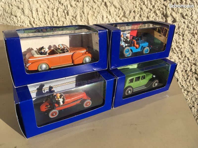 4 voitures de Tintin neuves 1/43 (image 1)