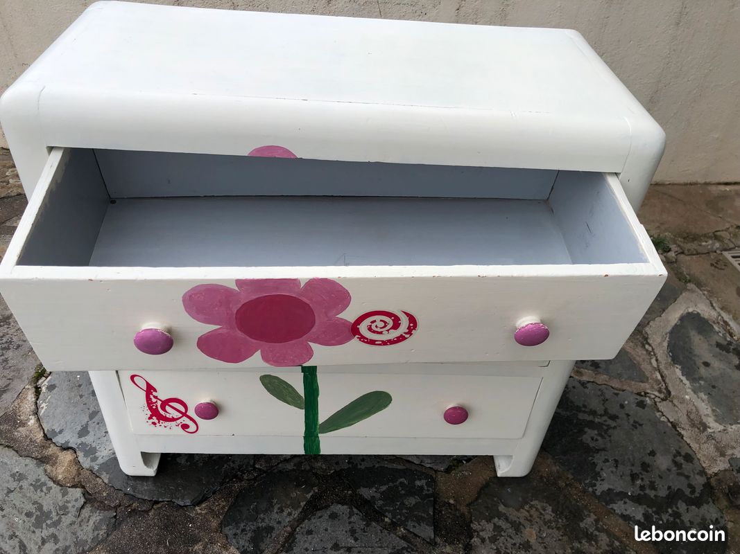 Commode en bois 3 tiroirs (image 3)