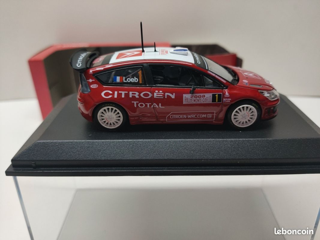 Coche miniatura Citroen C4 WRC 1/43 Norev WRC No.1 Red Bull Tour de