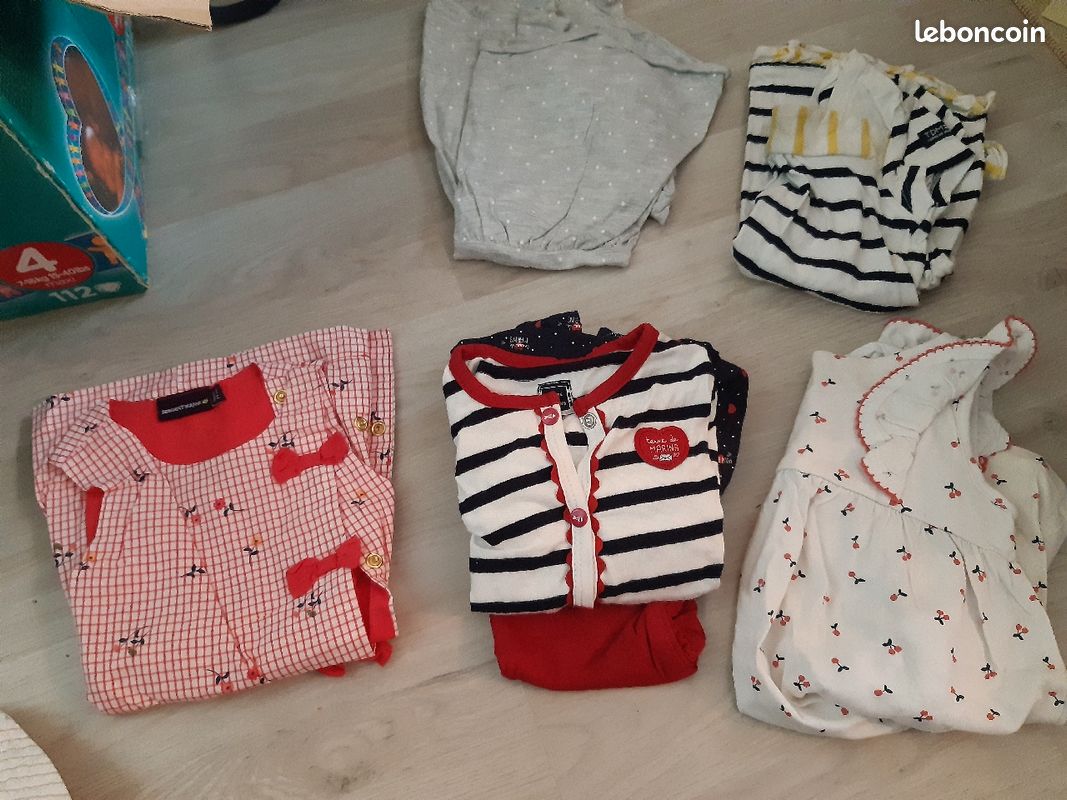 Vend lot vêtements fille 12 mois et 9 mois (image 2)