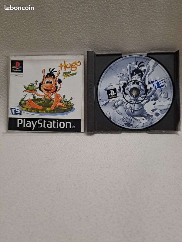 Jeu PS1 HUGO : Frog Fighter - Complet Avec Notice - Bon état