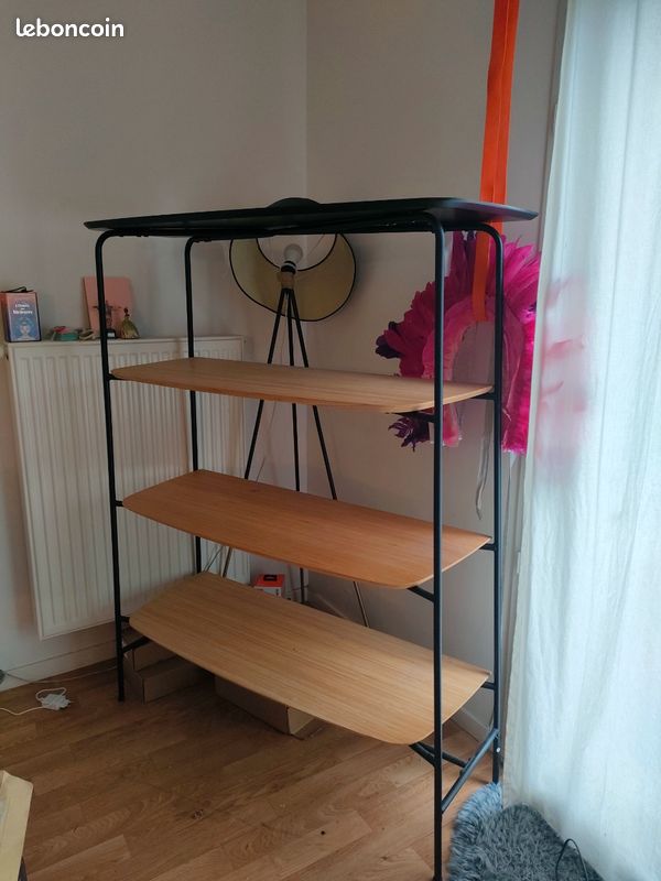 Étagère Casa style scandinave bois et métal – état quasi neuf (image 3)