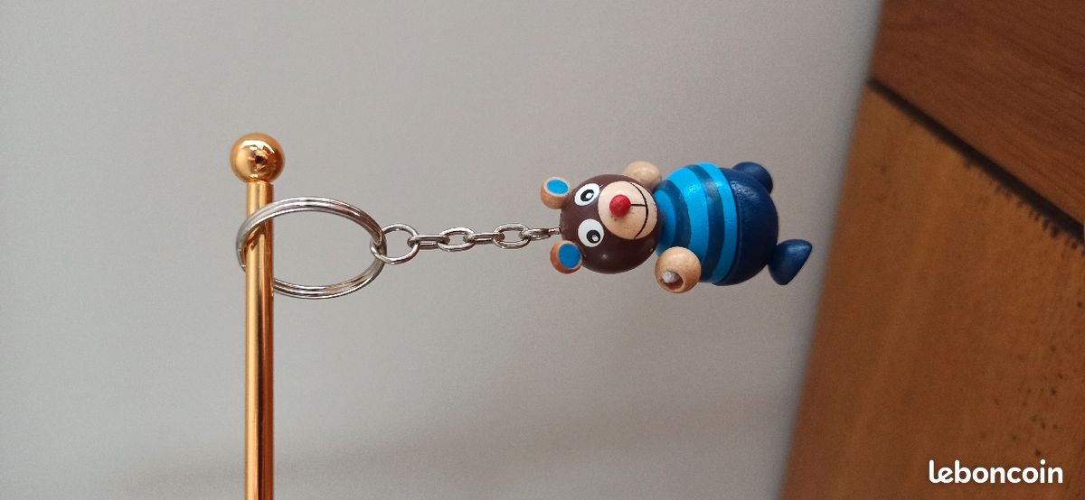 Porte clés bois animaux (image 5)