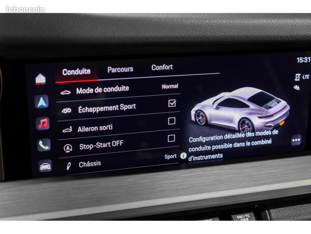 Porsche 911 992.1 GT3 TOURING PDK / ARGENT GT BOSE CAMERA LIFT (image 17)