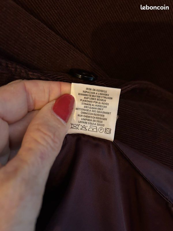 Ensemble velours veste/jupe Etam vintage années 2000 en bon état (image 4)