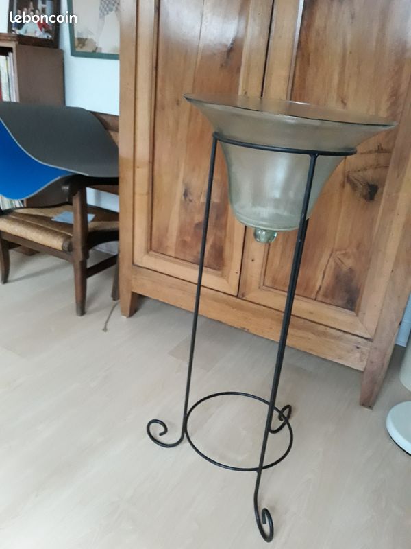 Vasque sur trépied en verre (image 3)