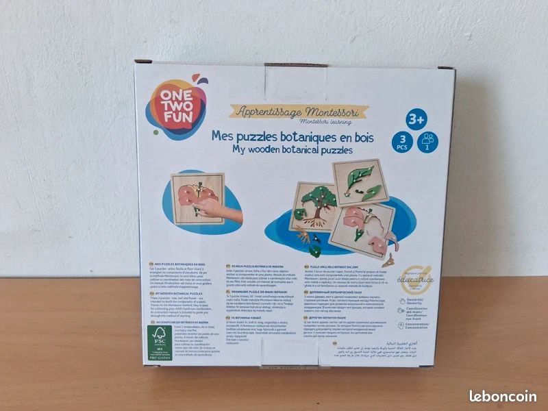 Mes Puzzles Botaniques Bois 'Montessori" (article neuf) (image 5)