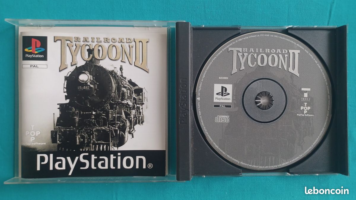 Railroad Tycoon II – PS1 – Complet – Bon état – Jeu De Gestion Français