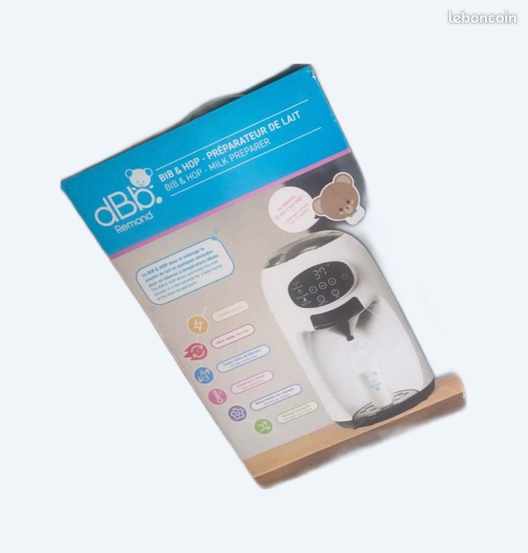 Préparateur De Biberons BIB & HOP DBb Remond - Rapide Et Simple, Blanc/Noir