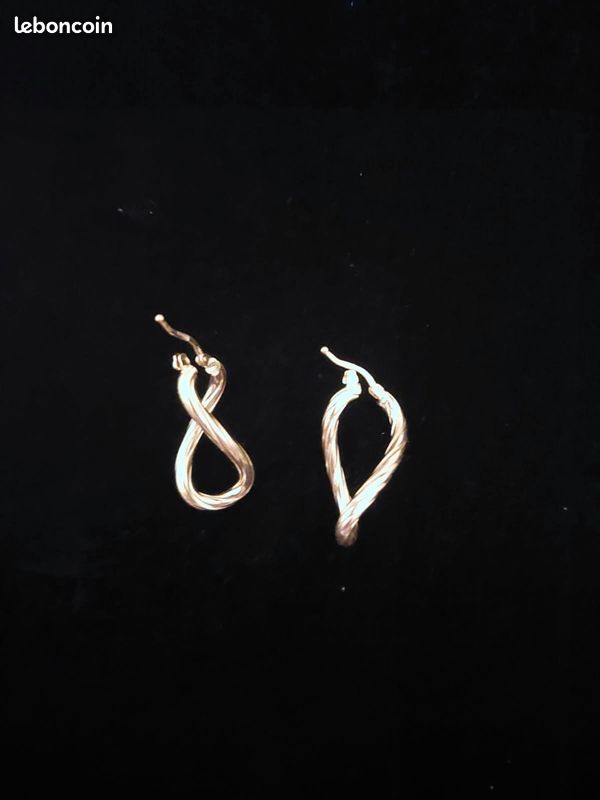 Boucles d'oreilles or18k (image 1)