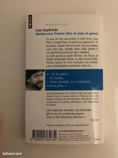 Luis Sepulveda : Rendez-vous d'amour dans un pays en gueurre (image 2)