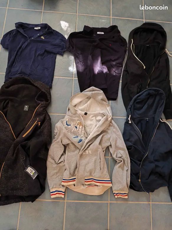 Lot vêtements homme (pull, t-shirts, polos, chemises, pantalons etc...) (image 2)