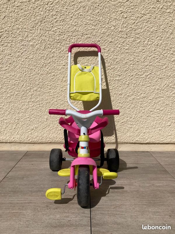Tricycle evolutif SMOBY Be Fun Confort Rose Jeux Jouets