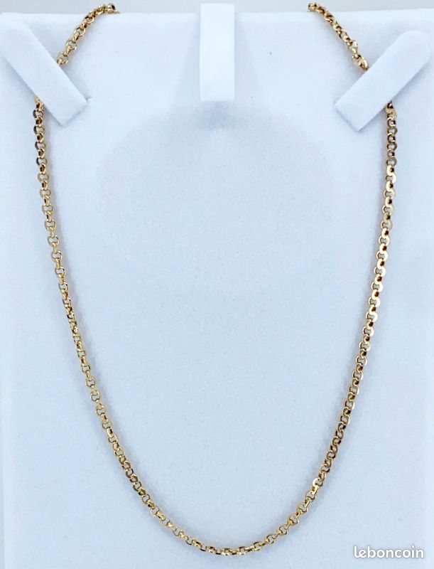 Chaine Mailles Infinity Plates Or Jaune (image 1)
