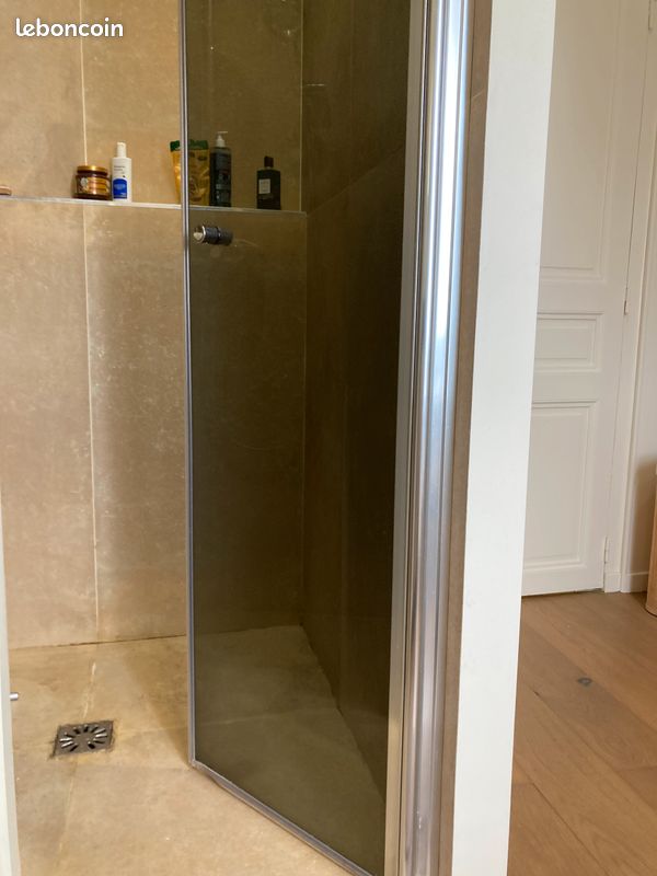 Porte vitrée de douche (neuve, non déballée, la photo est une illustration) (image 2)