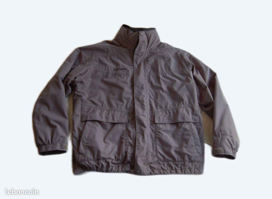 Blouson gris doublé polaire 3 USAGES Homme T. XL Marque COLOMBIA (image 1)