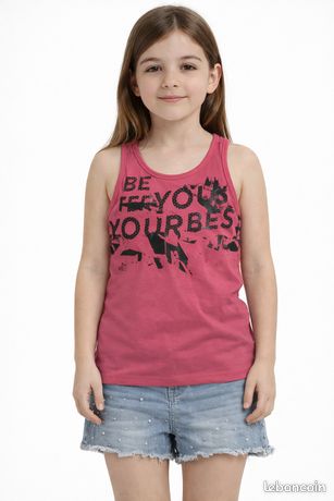 Acheter Débardeur fille Stretch Rose ? Bon et bon marché