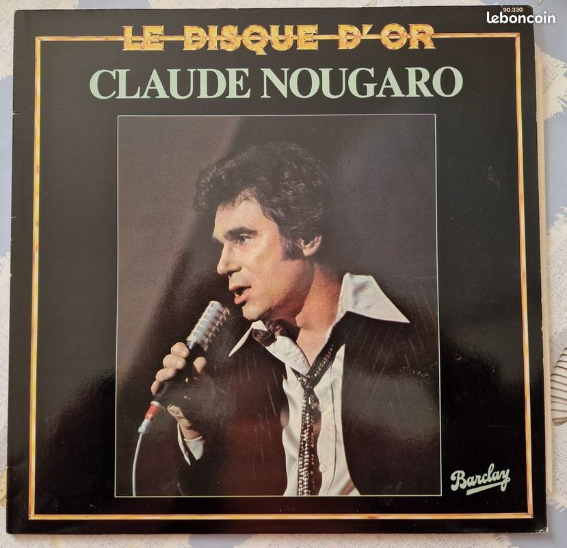 Disque Vinyle 33 tours "Disque d'or" Claude Nougaro (image 1)