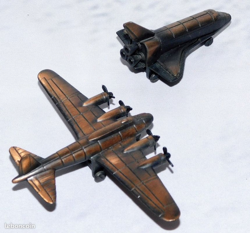 2 ANCIEN AVION MILITAIRE ? TAILLE CRAYON METAL CUIVRÉ / Livraison OK (image 4)
