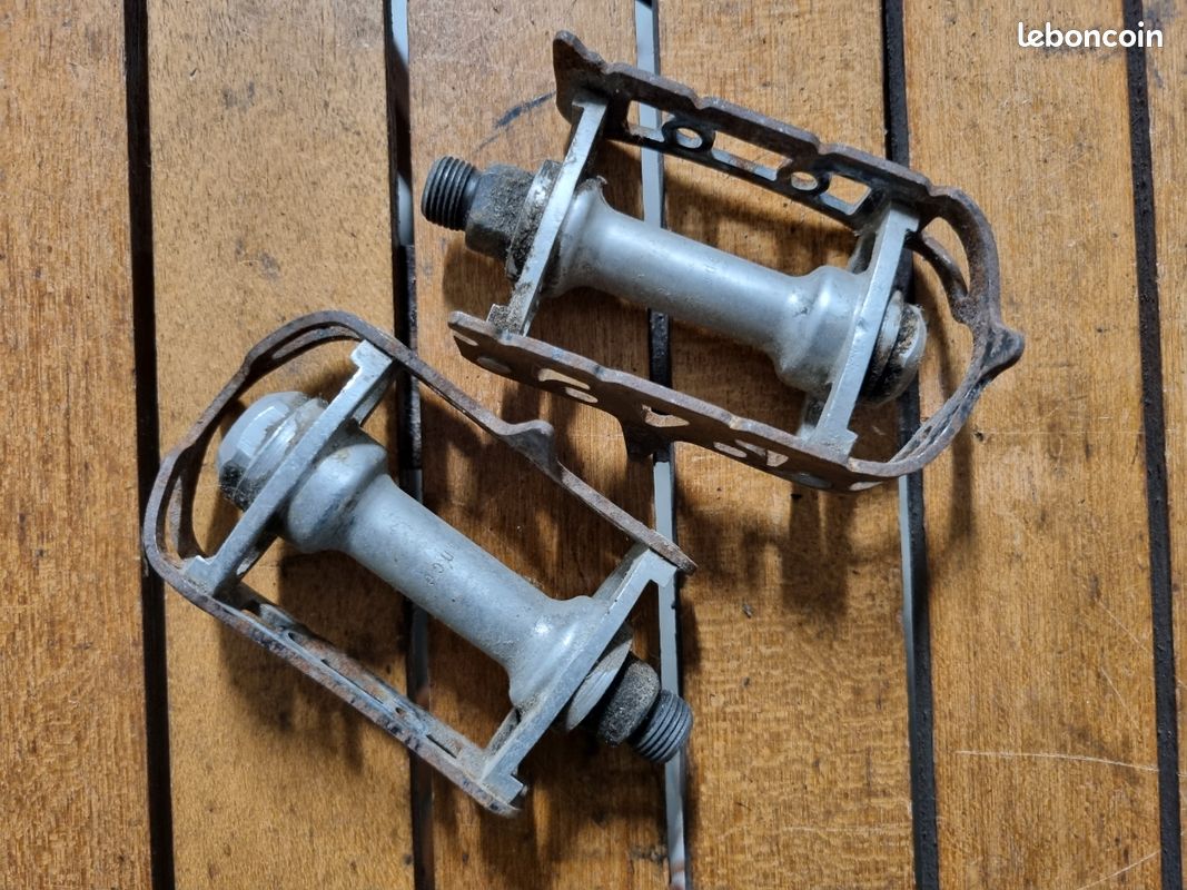 Paire De Pédales Vélo Vintage Way Assauto – Sport – Pour Vélo De Route (Occasion, Italie)