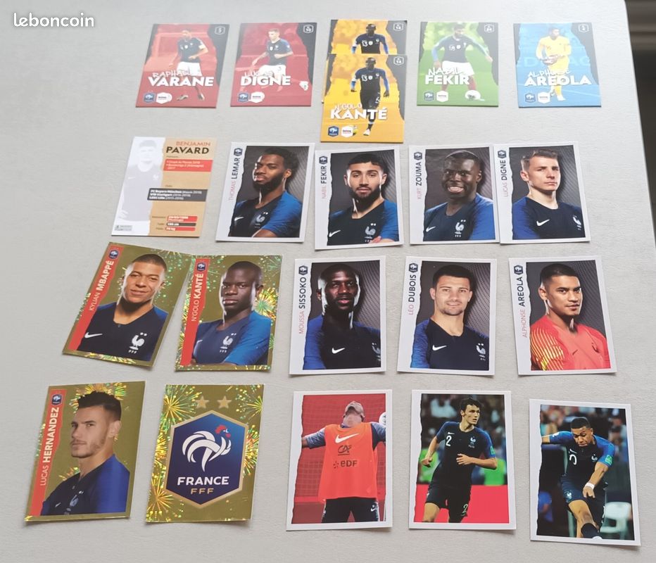 Lot De Cartes Foot Panini – Intermarché – Collection – État Neuf