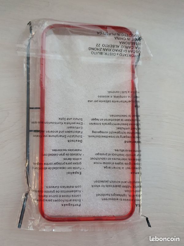 Coque rouge paillettes pour smartphone téléphone portable (image 2)