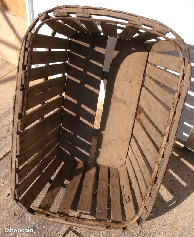 Grande Panière en Bois Vintage (image 2)