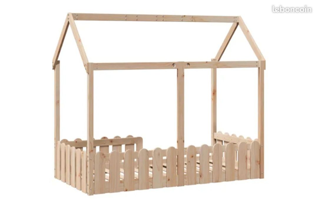 Lit cabane enfant 80x160 (image 3)