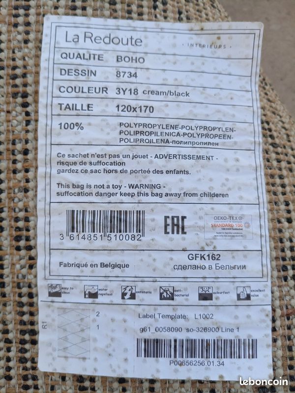 Tapis La Redoute 120 x170 (image 5)